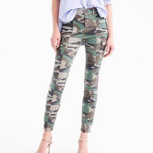 J.Crew 9" Cargo Toothpick Pants in Camo Print 28